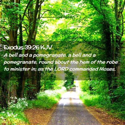 Exodus 39:26 KJV Free Bible Images