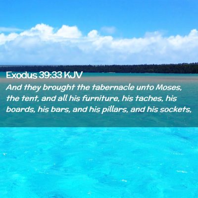 Exodus 39:33 KJV Free Bible Images