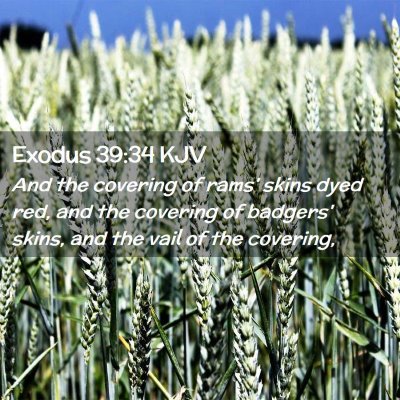 Exodus 39:34 KJV Free Bible Images