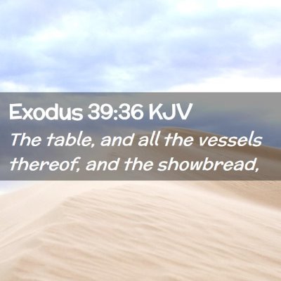 Exodus 39:36 KJV Free Bible Images