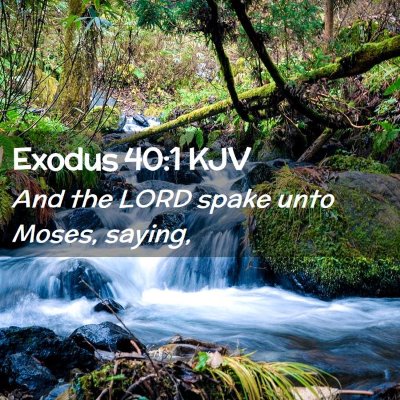 Exodus 40:1 KJV Free Bible Images