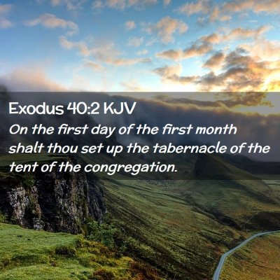 Exodus 40:2 KJV Free Bible Images