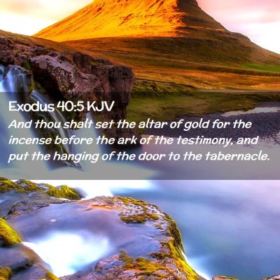 Exodus 40:5 KJV Free Bible Images