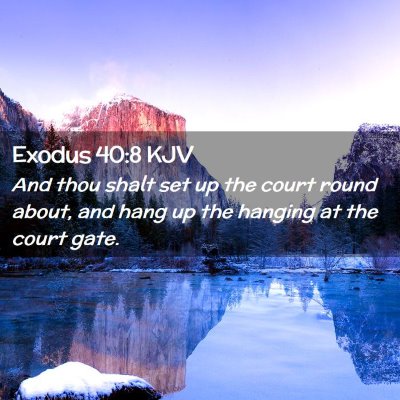 Exodus 40:8 KJV Free Bible Images