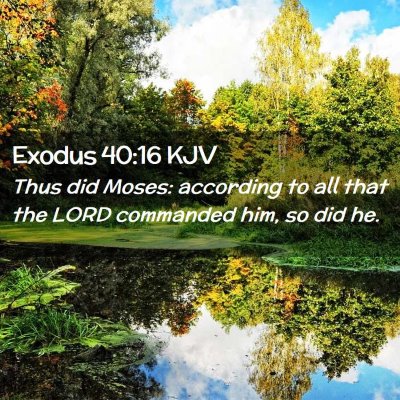 Exodus 40:16 KJV Free Bible Images