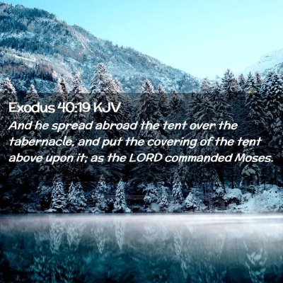 Exodus 40:19 KJV Free Bible Images