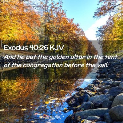 Exodus 40:26 KJV Free Bible Images