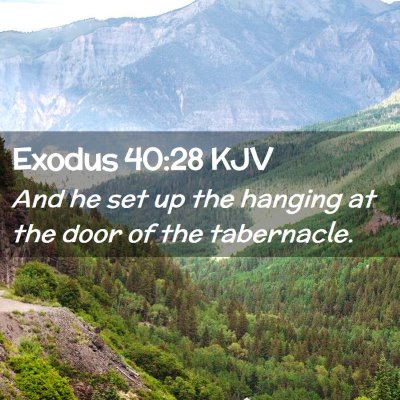 Exodus 40:28 KJV Free Bible Images