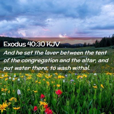 Exodus 40:30 KJV Free Bible Images