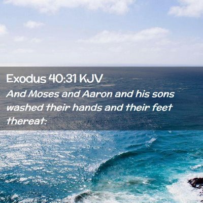 Exodus 40:31 KJV Free Bible Images