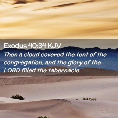 Exodus 40:34 KJV Free Bible Images