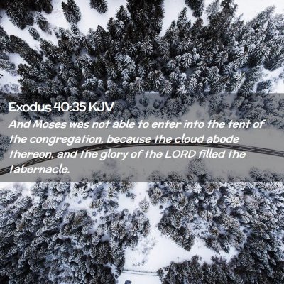 Exodus 40:35 KJV Free Bible Images