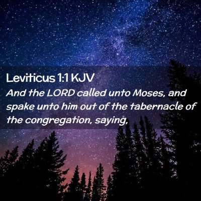 Leviticus 1:1 KJV Free Bible Images