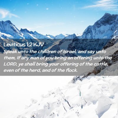 Leviticus 1:2 KJV Free Bible Images