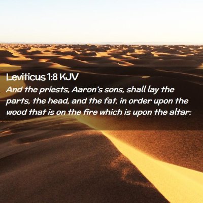 Leviticus 1:8 KJV Free Bible Images