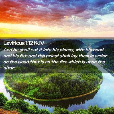 Leviticus 1:12 KJV Free Bible Images