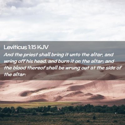 Leviticus 1:15 KJV Free Bible Images