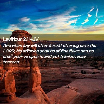 Leviticus 2:1 KJV Free Bible Images