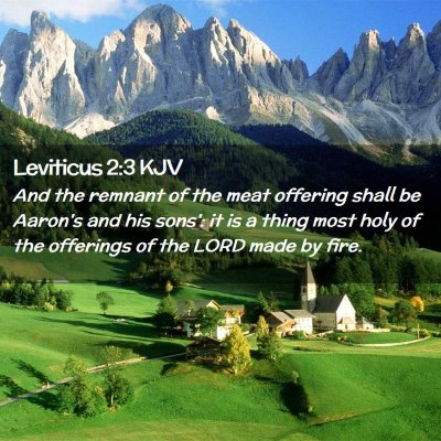 Leviticus 2:3 KJV Free Bible Images