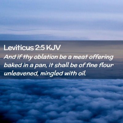 Leviticus 2:5 KJV Free Bible Images