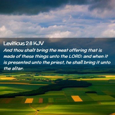 Leviticus 2:8 KJV Free Bible Images