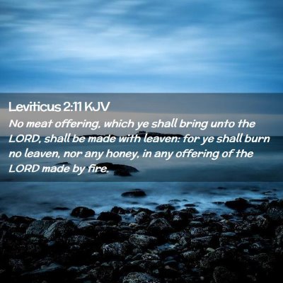 Leviticus 2:11 KJV Free Bible Images