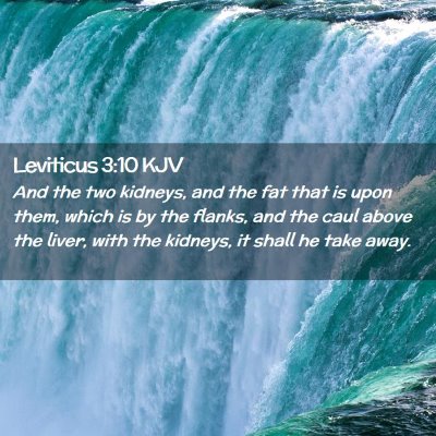 Leviticus 3:10 KJV Free Bible Images