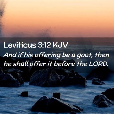 Leviticus 3:12 KJV Free Bible Images