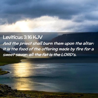 Leviticus 3:16 KJV Free Bible Images