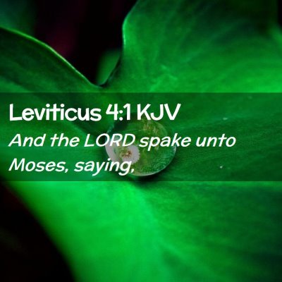 Leviticus 4:1 KJV Free Bible Images