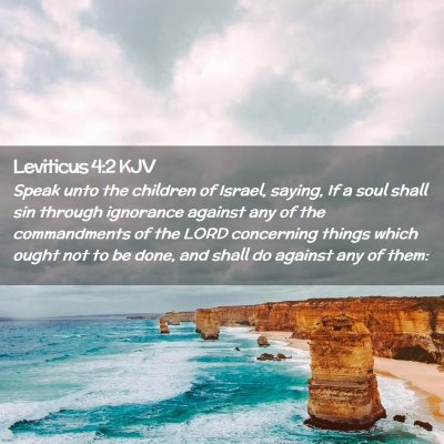 Leviticus 4:2 KJV Free Bible Images