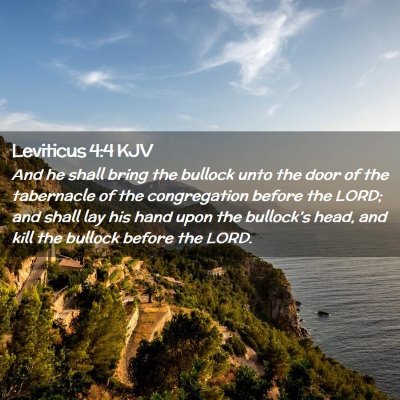 Leviticus 4:4 KJV Free Bible Images