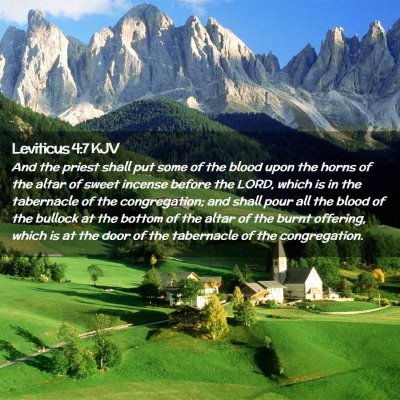 Leviticus 4:7 KJV Free Bible Images