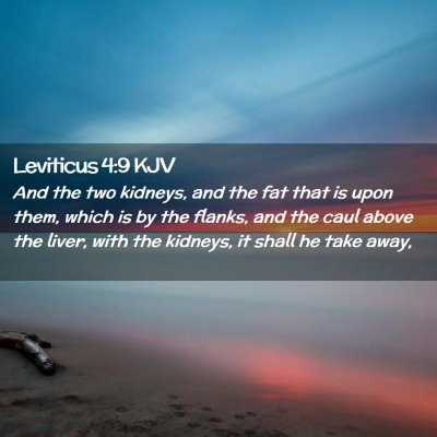 Leviticus 4:9 KJV Free Bible Images