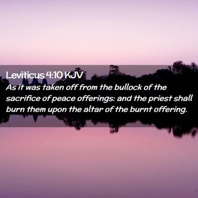 Leviticus 4:10 KJV Free Bible Images