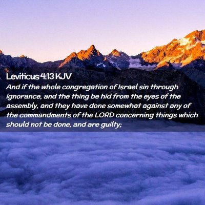 Leviticus 4:13 KJV Free Bible Images