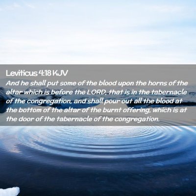 Leviticus 4:18 KJV Free Bible Images