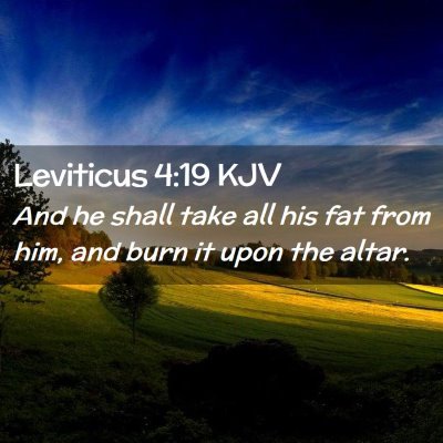 Leviticus 4:19 KJV Free Bible Images