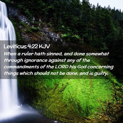 Leviticus 4:22 KJV Free Bible Images