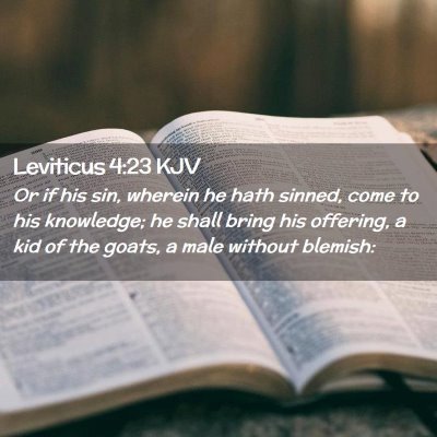 Leviticus 4:23 KJV Free Bible Images