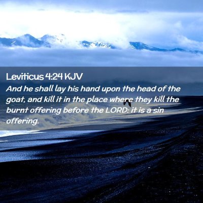 Leviticus 4:24 KJV Free Bible Images