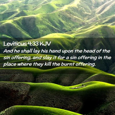 Leviticus 4:33 KJV Free Bible Images