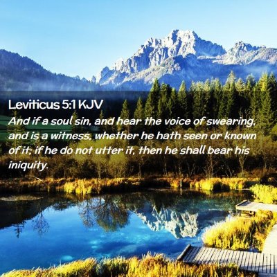 Leviticus 5:1 KJV Free Bible Images