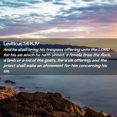 Leviticus 5:6 KJV Free Bible Images