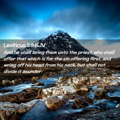 Leviticus 5:8 KJV Free Bible Images