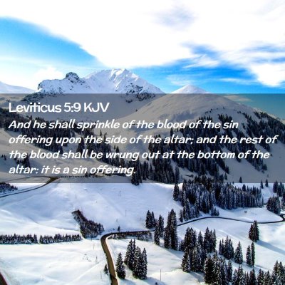 Leviticus 5:9 KJV Free Bible Images