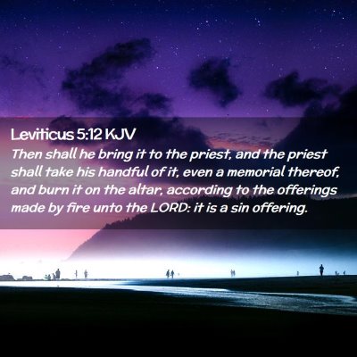 Leviticus 5:12 KJV Free Bible Images