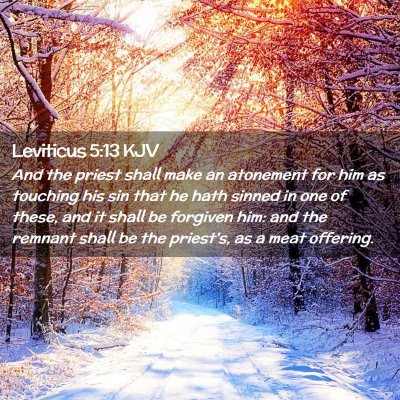 Leviticus 5:13 KJV Free Bible Images