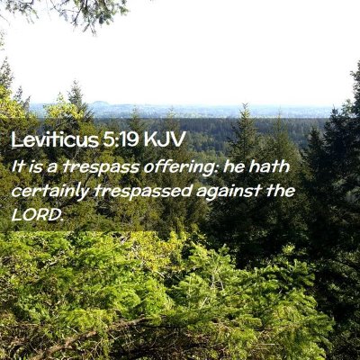 Leviticus 5:19 KJV Free Bible Images