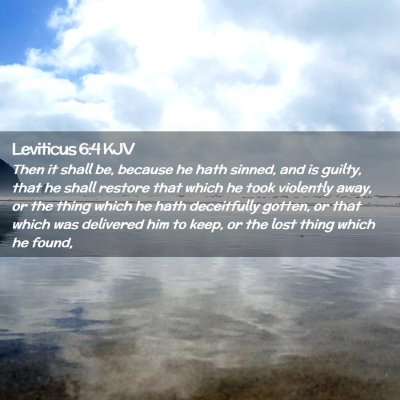 Leviticus 6:4 KJV Free Bible Images